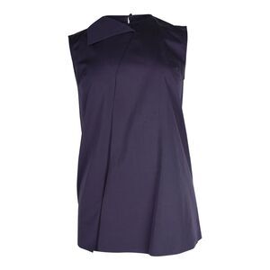 Hermes Sleeveless Top in Purple Cotton